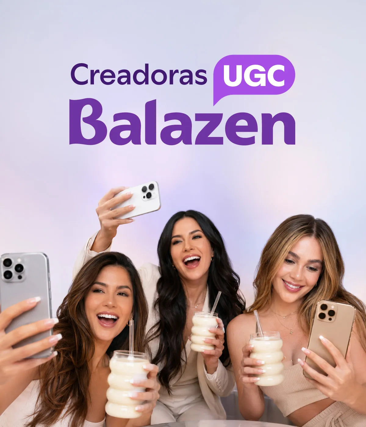 Creadoras de contenido compartiendo su experiencia con productos Balazen