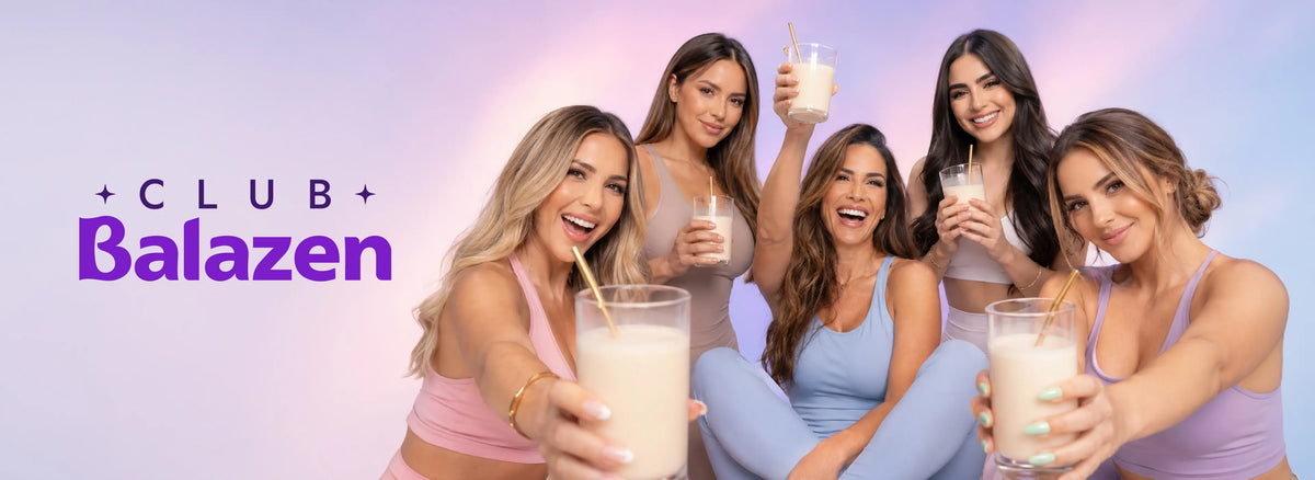 Mujeres de la comunidad Club Balazen disfrutando sus productos de suplementación