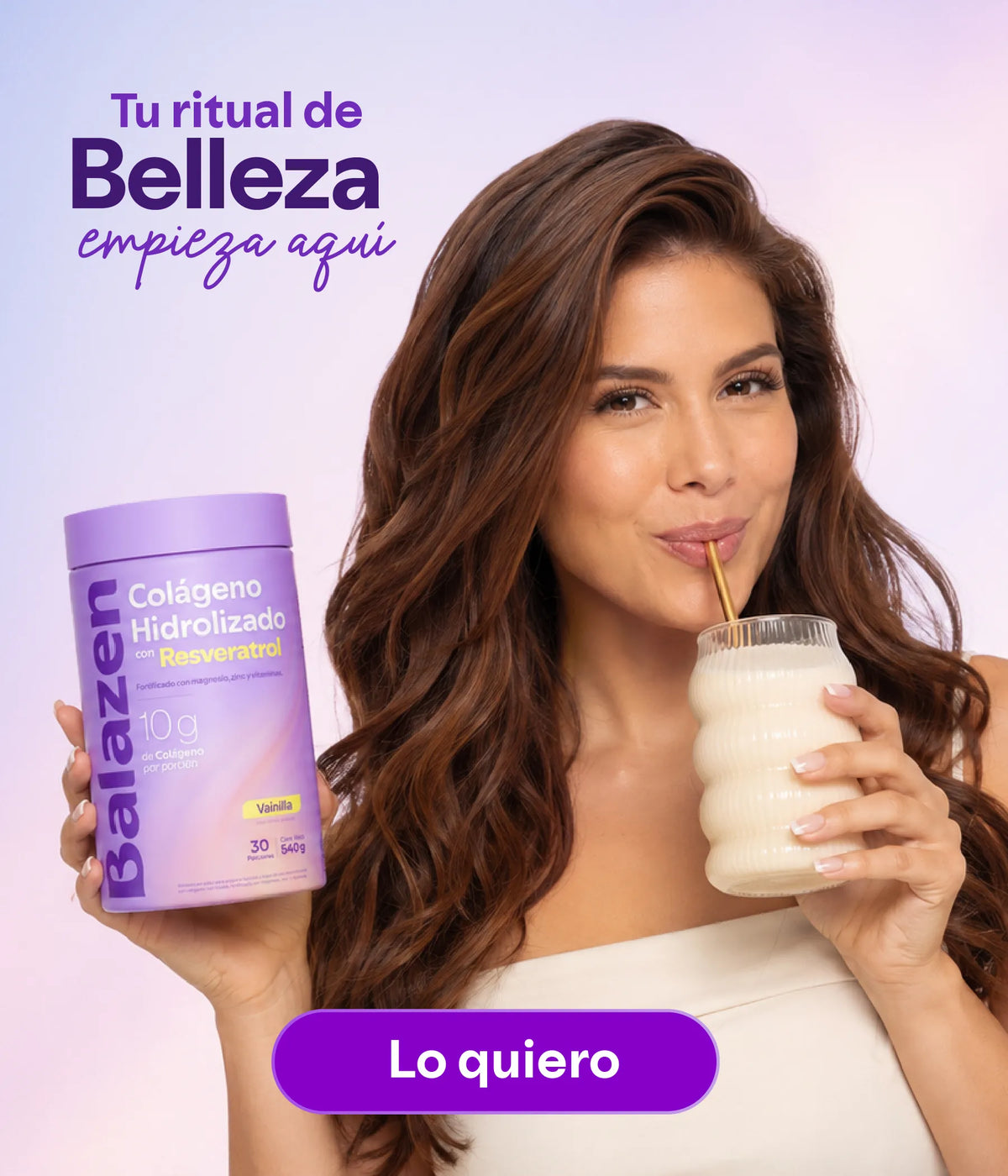 Colágeno hidrolizado con resveratrol Balazen sabor vainilla