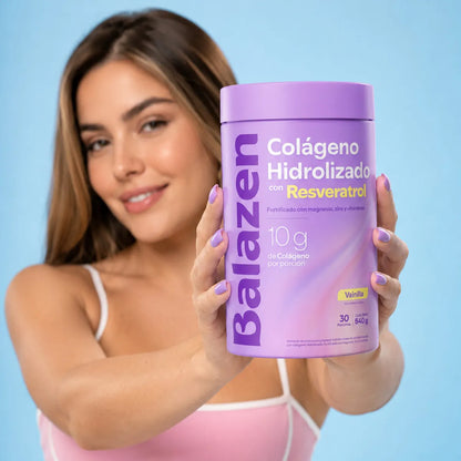 Mujer con cabello largo y brillante, simbolizando la fortaleza y salud capilar que brinda el colágeno Balazen.